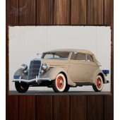 Металлическая табличка Ford V8 Deluxe Convertible Sedan by Glaser (48)